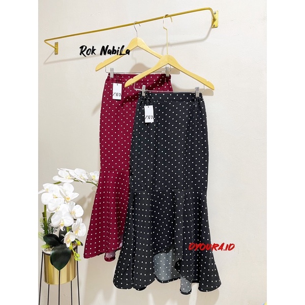 mermaid skirt / rok nabila / rok polka / rok duyung / rok murah / rok sexy / rok aestetik / rok mewah / rok kondangan