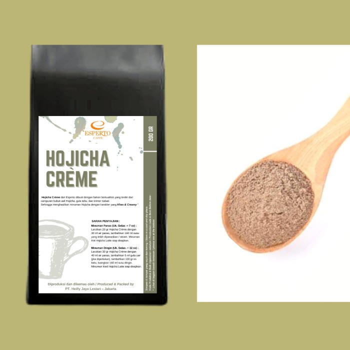 

ESPERTO CAFFE PREMIUM HOJICHA CREME - BUBUK HOJICHA - HOJICHA POWDER