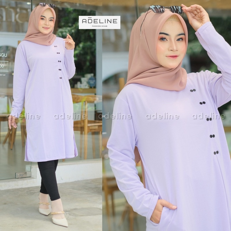 KASELA Tunik LD110 - Tunik JUMBO BIGSIZE OVERSIZE Babyterry Spandex / R.3 - 181-5225