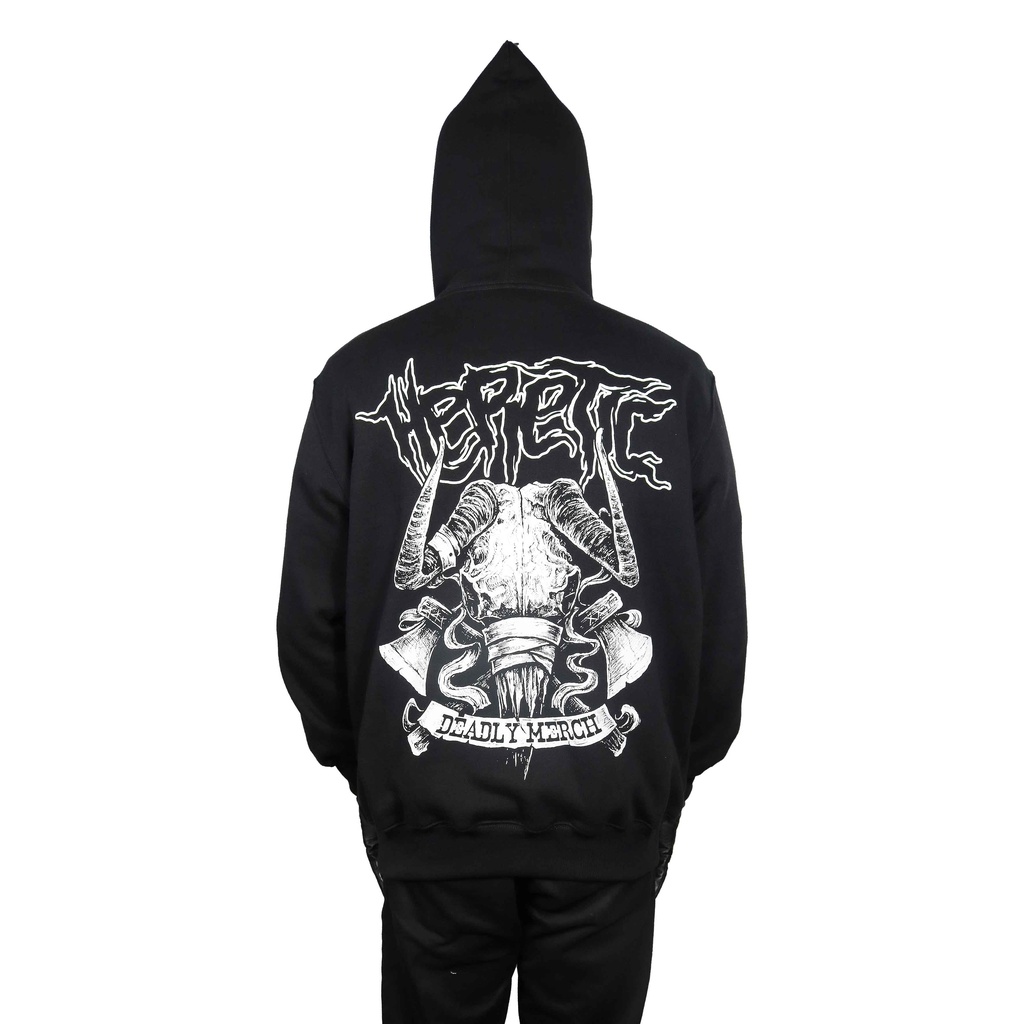Heretic - Pullover Hoodie - Skull Horn