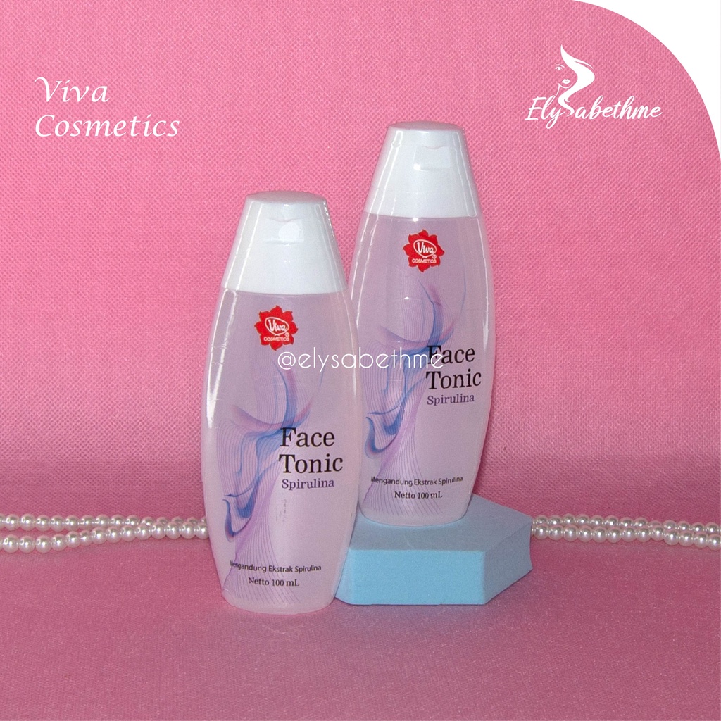 ✿ELYSABETHME✿ (🆅🅸🆅🅰) Viva face tonic pembersih wajah toner penyegar angkat makeup dan bedak