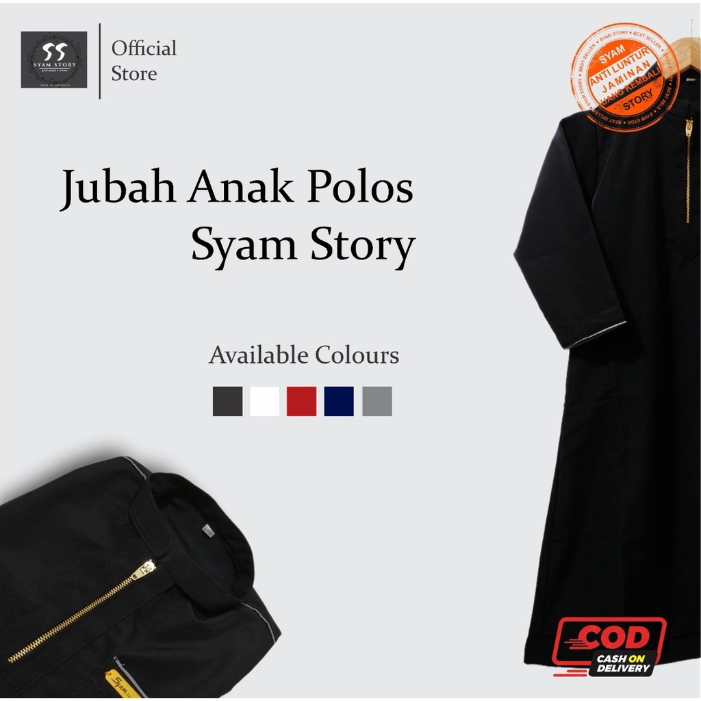 JUBAH ANAK LAKI-LAKI GAMIS ANAK DAN REMAJA 2-13 TAHUN BAHAN ADEM BERKUALITAS