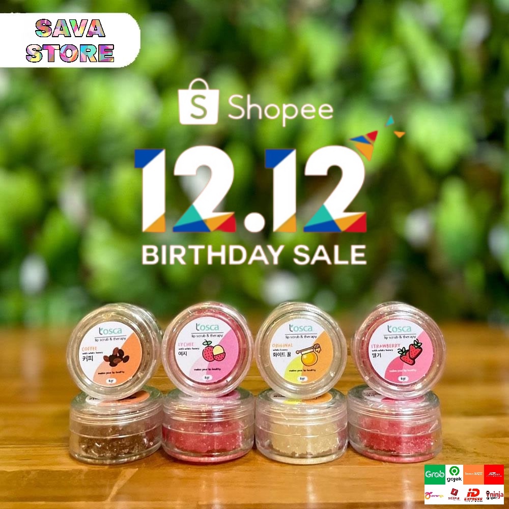 LIP SCRUB &amp; THERAPY FOODGRADE TOSCA MELEMBABKAN DAN MENCERAHKAN BIBIR