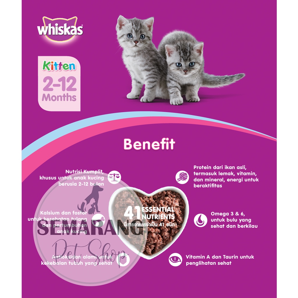 

Nycyta Home Wet Cat Food Whiskas Pouch 80Gr 1 Dus/Box Sachet Makanan Basah Saset Pouch 1Box