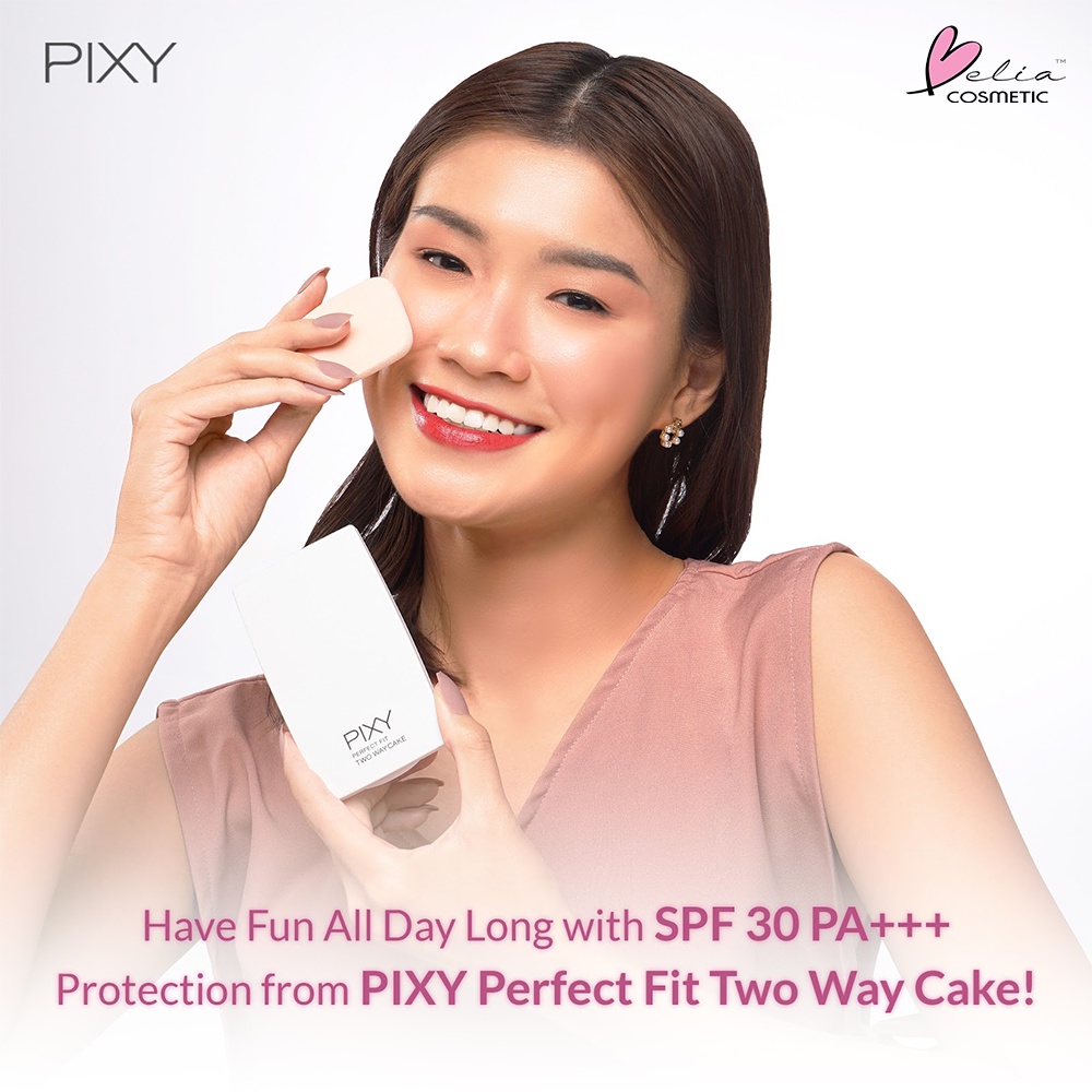 ❤ BELIA ❤ PIXY Perfect FIT TWC Refill 12.2g | bedak padat two way cake UV Whitening