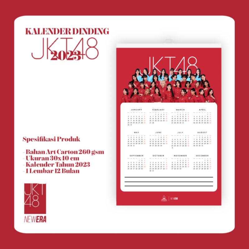 

NDESIGN - JKT48 KALENDER DINDING 2023 ALL MEMBER VERSION
