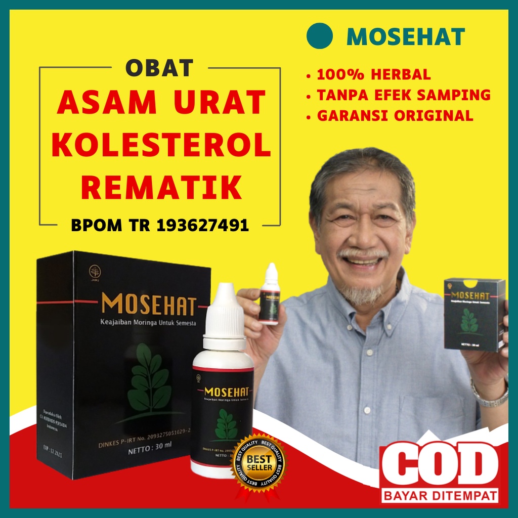 Obat Asam Urat Dan Kolesterol Nyeri Sendi / Obat Rematik MOSEHAT Original 30ml