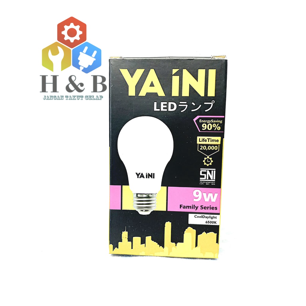 Lampu Led Bulb Premium Yaini 9 watt