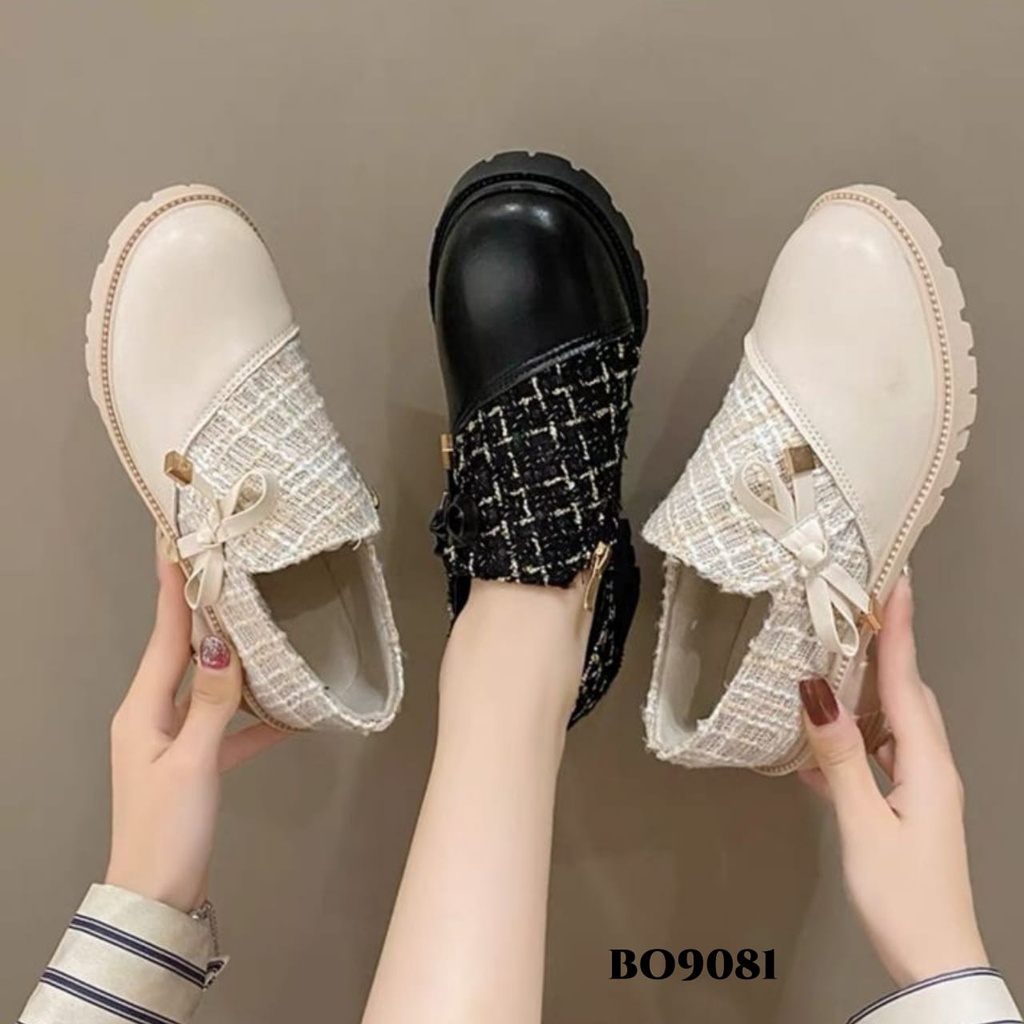 WYN SEPATU BOOTS FLAT KOREA BO9081
