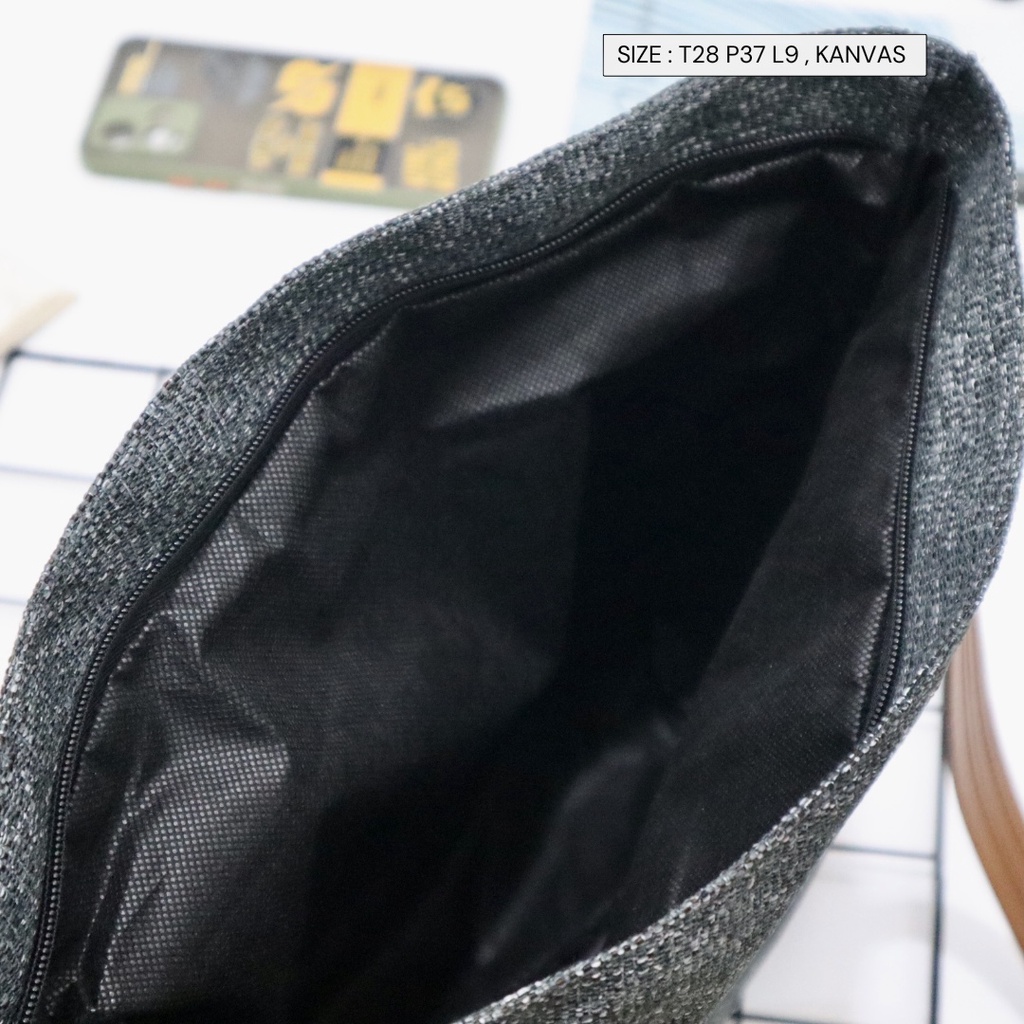 Tas Tote Totebag Kanvas Murah Semarang Motif Daun Simpel Kuliah Kerja Jalan Jalan Bisa COD