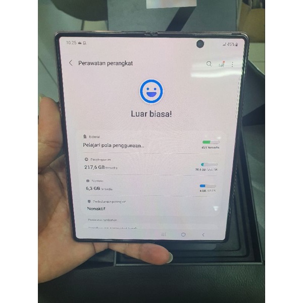 SAMSUNG GALAXY Z FOLD 2 12/256GB bekas garansi resmi sein bronze mulus