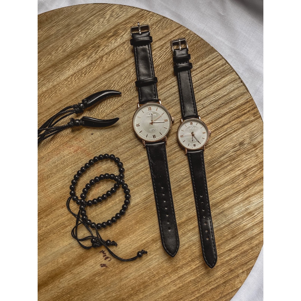 jam tangan CHARLES DELON pria wanita gratis gelang dan kalung (dhon store)