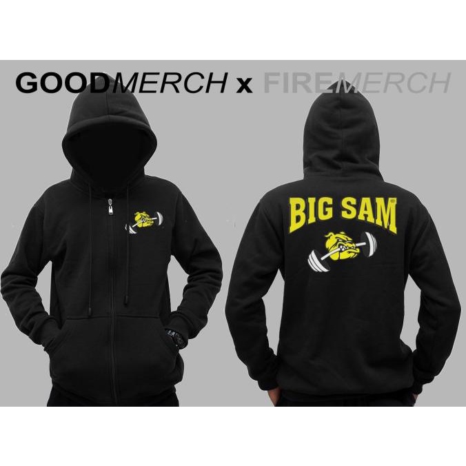 Jaket Pria Big Sam Gym Sweater Distro Polos