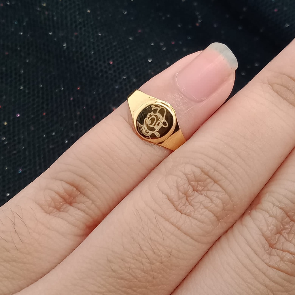 Cincin anak emas 17K - 1 gr kadar 750 - 3932