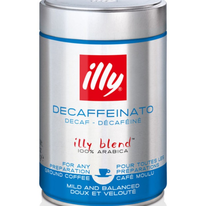 

ILLY COFFEE DECAFFEINATED GROUND COFFEE 250 GR 100% ARABICA