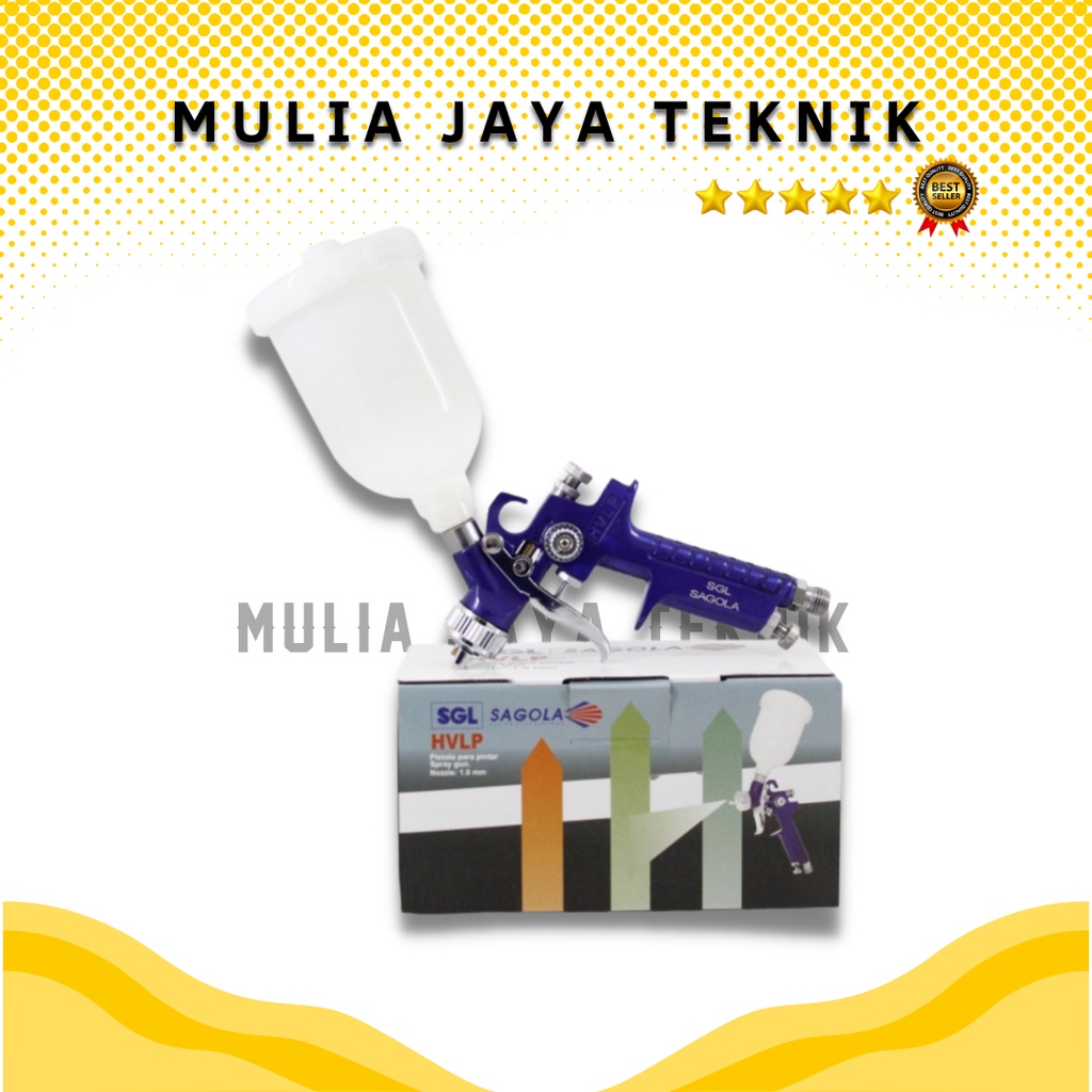 Spray Gun HVLP 1.0mm Sagola H2000 / Alat Semprot Cat Low Pressure
