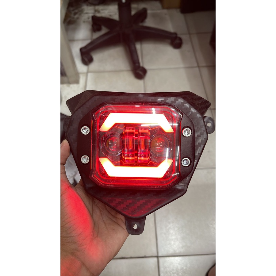 promo discount Reflektor LED Lampu Depan plus rumah include carbon tech DAYMAKER HRV CRF 150L KLX BF WR 155 - Reflektor LED Lampu Depan Sumo DAYMAKER HRV CRF 150L KLX BF WR 155 plus rumah set carbon tech import italy moge motor gede kopling perfomance