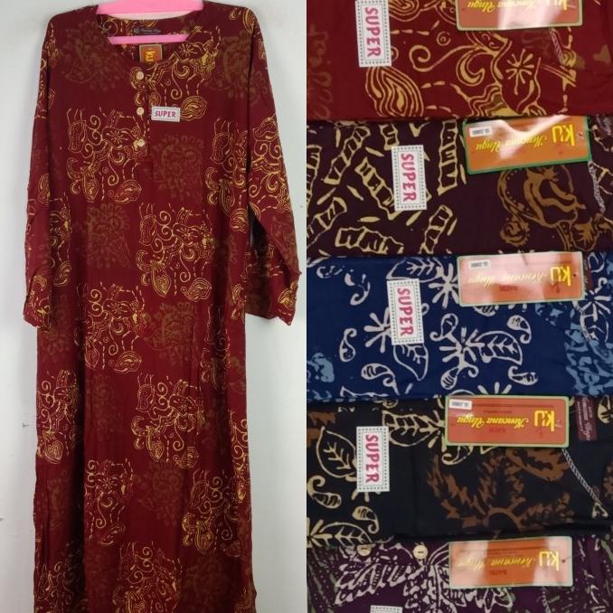 Sale Daster Kencana Ungu Lengan Panjang Jumbo Label Coklat /DASTER KEKINIAN/DASTER JUMBO/DASTER BUSU