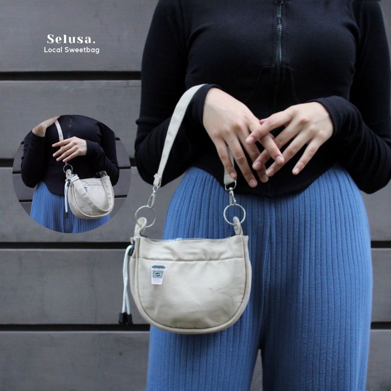 SELUSA PIXIE SHOULDERBAG | Tas Mini Serut Tas Bahu Tas Selempang