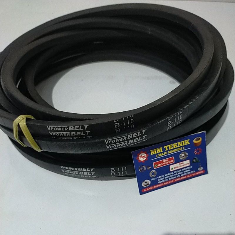 Vanbelt B110 B111 B112 Tali Ban Kipas Bando Mbi Mitsuboshi VPower Van Fan Belt B 110 111 112 V- V Pan Panbelt Fanbelt B-110 B-111 B-112