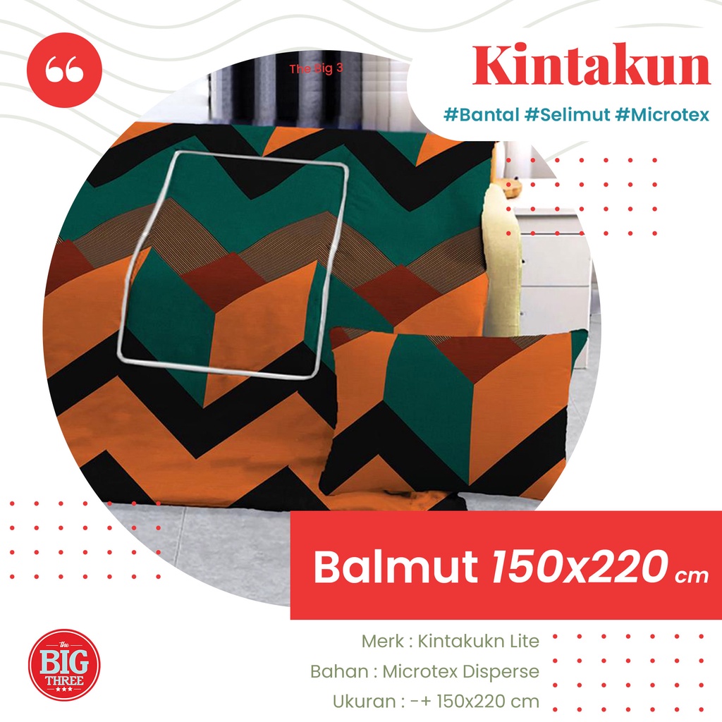 Kintakun Bantal Selimut 150x220 cm - Balmut 2 in 1 Lite Aydan Citrus Marcatore Cerchio Keisya Traccia Mossphlox Twisty Sunsprite Vista Rosabella Aydan Carmen TBT