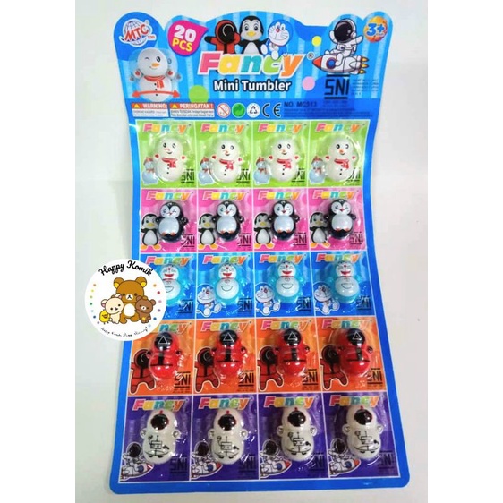 Mainan Anak Murah Mini Tumbler Tumblr Dakochan Dakocan (isi 20 pcs)