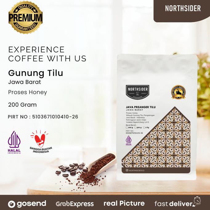 

BIJI KOPI ARABIKA JAVA PREANGER TILU HONEY 200GR NORTHSIDER COFFEE