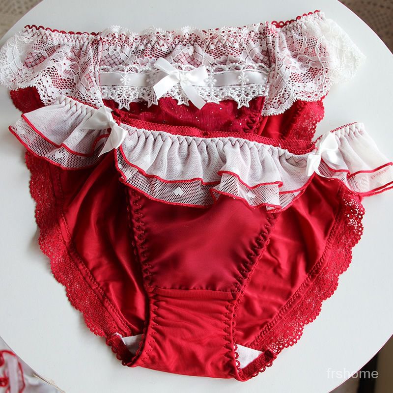 Natal merah lingerie set gadis remaja wanita remaja perempuan sapi tahun pertemuan dada kecil tidak