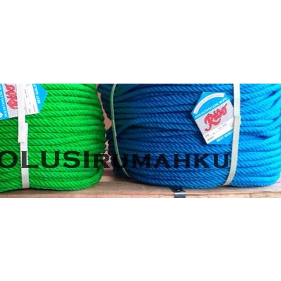 Tali Tambang Plastik 5mm 1 KG 1 RIDO Flexible Lentur SATU Kilogram
