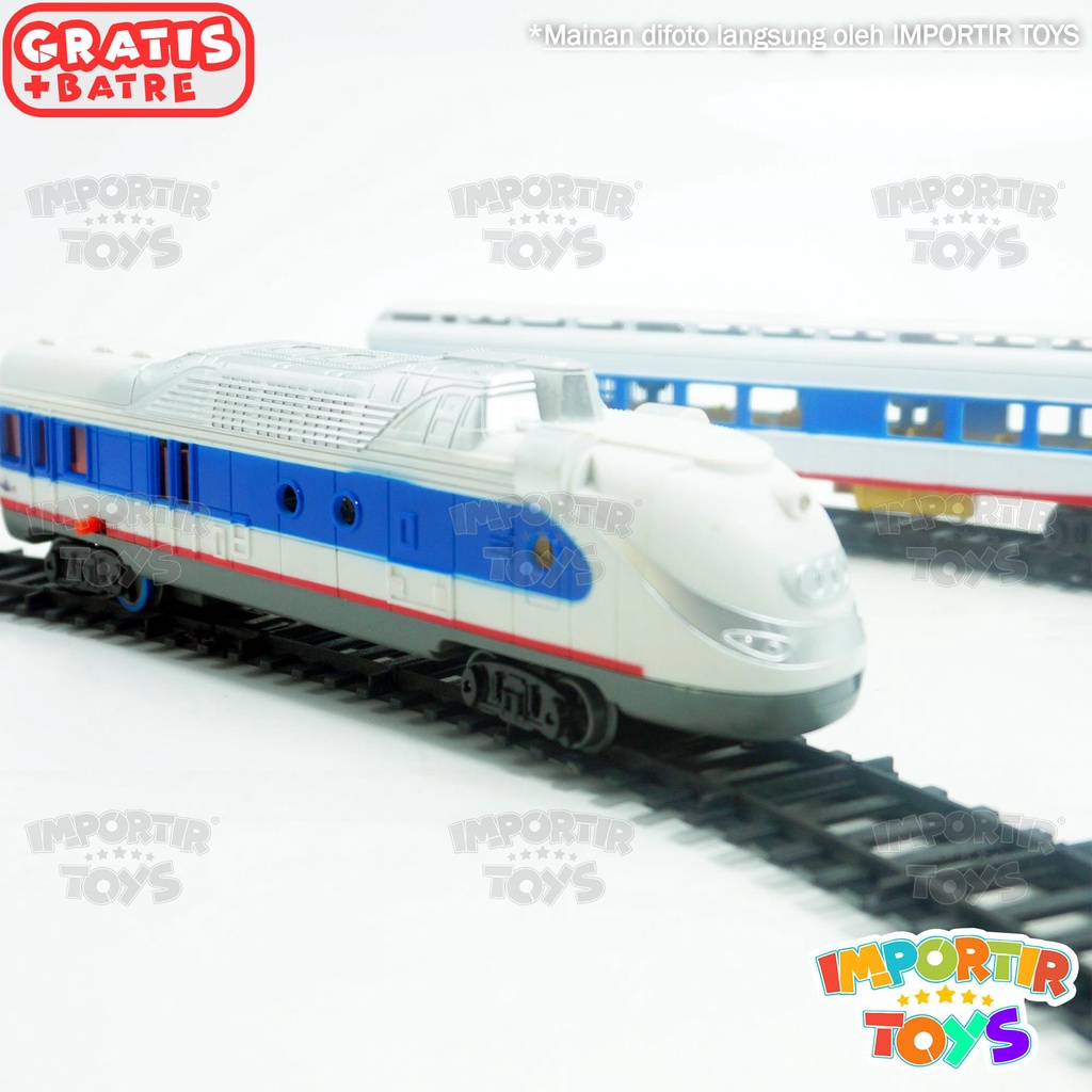 Mainan Anak Kereta Api High Speed TRACK Melingkar FREE BATERAI