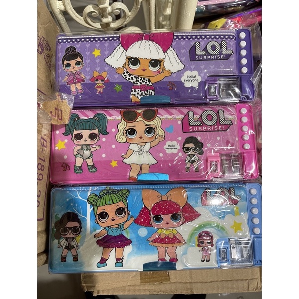 

pencil case magnet 5 tombol plus rautan motif lol satuan kode 808