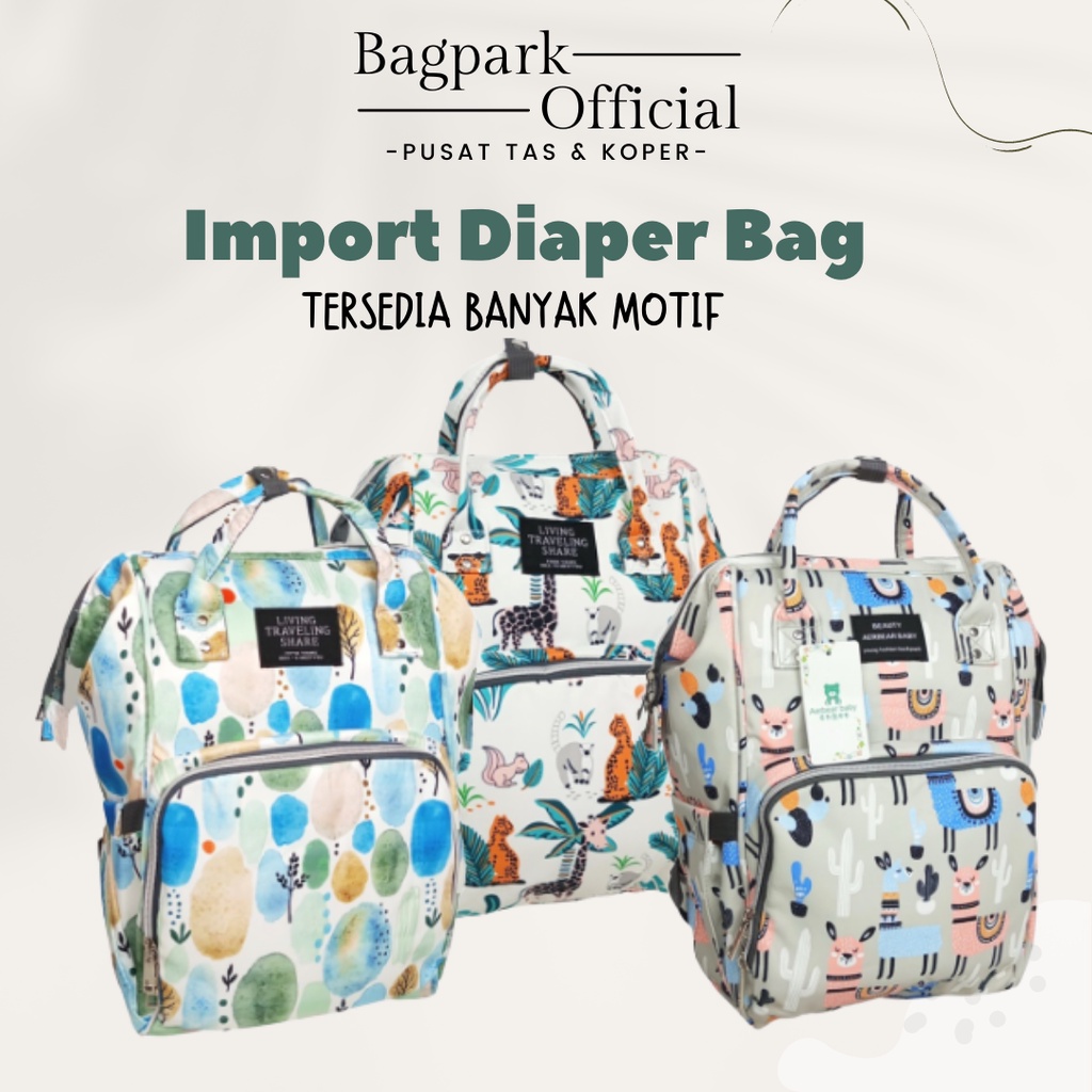 TAS RANSEL BAYI MULTIFUNGSI DIAPER BAG IMPORT BACKPACK TAS IBU DAN ANAK SERBAGUNA TERMURAH TAS SUSU BEKAL ANAK