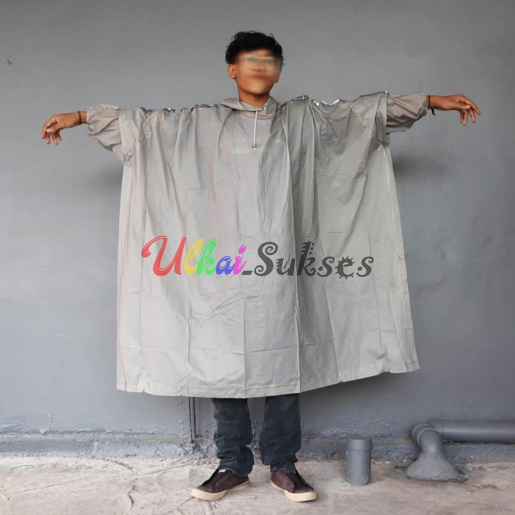 Elmondo Jas Hujan Ponco Lengan Personal 710 - Raincoat Dewasa Ponco Lengan Pria Wanita Murah