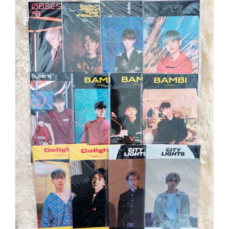 EXO BAEKHYUN STANDEE ONLY TANPA PC PHOTOCARD OBSESSION DFTF SUPERM BAMBI DELIGHT CITY LIGHT