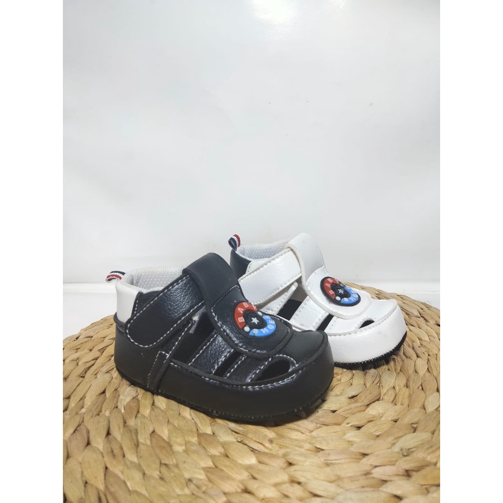 Sepatu Bayi Laki-Laki Umur 0-12 Bulan Kekinian Perekat Hiasan Baby Shoes Karet