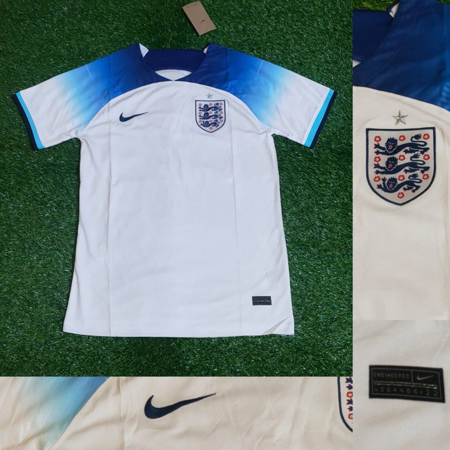 JERSEY SEPAK BOLA & FUTSAL PIALA DUNIA INGGRIS HOME 2022 GRADE ORI