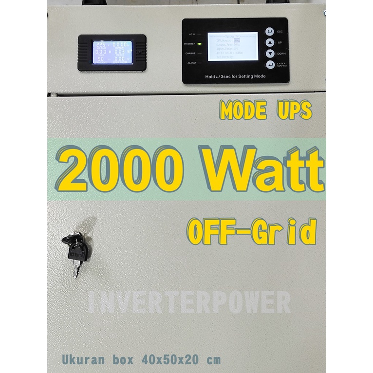 Off Grid hybrid mode ups inverter 2000W Trafo Toroid 48volt