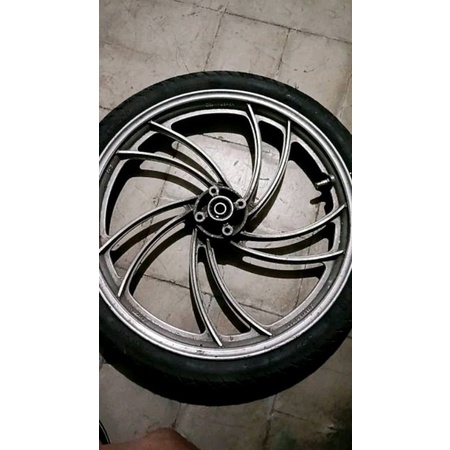 VELG RACING DEPAN PELAK RODA DEPAN ENKEI JAPAN RXZ RZR ORI ASLI ORISINIL COPOTAN MOTOR MULUS