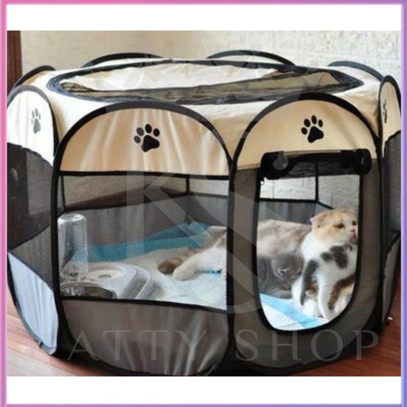 Kamar hewan peliharaan Pelayan tenda peliharaan / 8 panel / ruang produksi kucing / cocok untuk kucing dan anjing