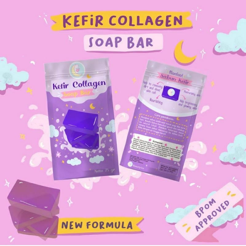 &lt; cb,x&gt; sabun kefir original - kefir collagen soap Bar