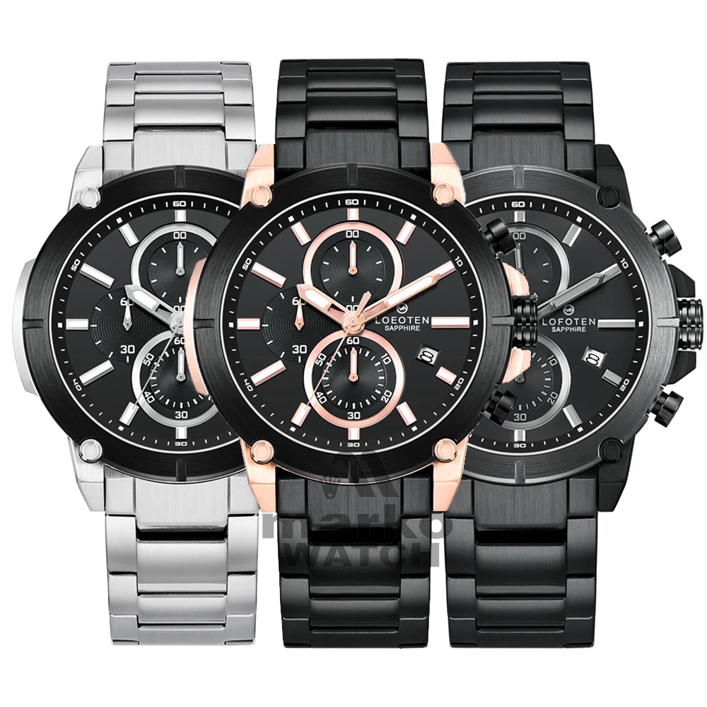 JAM TANGAN PRIA LOFOTEN F-6522MC / F 6522 MC SAPPHIRE GLASS ORIGINAL 100%