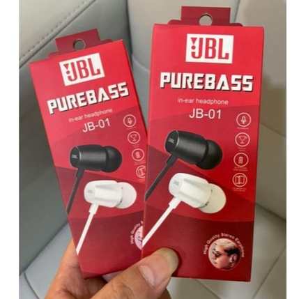 Headset JBL JB-01 Pure Bass earphone kabel kuat murahCOD MURAH TERBARU 2022 r2a IMPOR MURAH