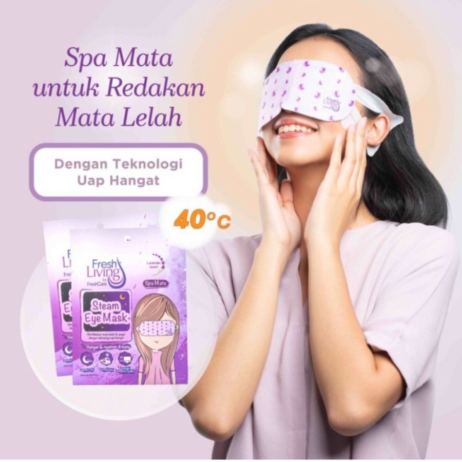 FreshLiving by FreshCare Steam Eye Mask Masker Spa Mata Sachet isi 1 pcs