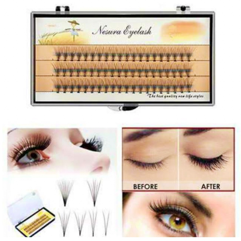 NESURA Eye Lash Extension 2D 3D 4D 5D 6D 10D Bulu Mata Russian XX093