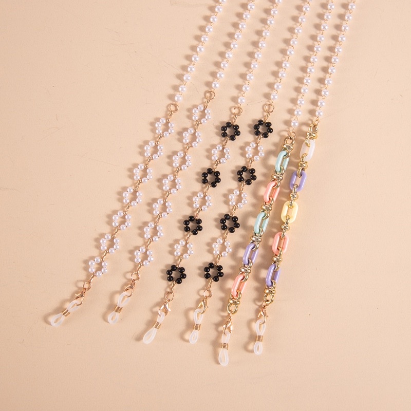 STRAP MASKER 2IN1 TALI RANTAI KACAMATA MUTIARA ELEGANT IMPORT AKSESORIS FASHION STYLE KOREA TRENDY