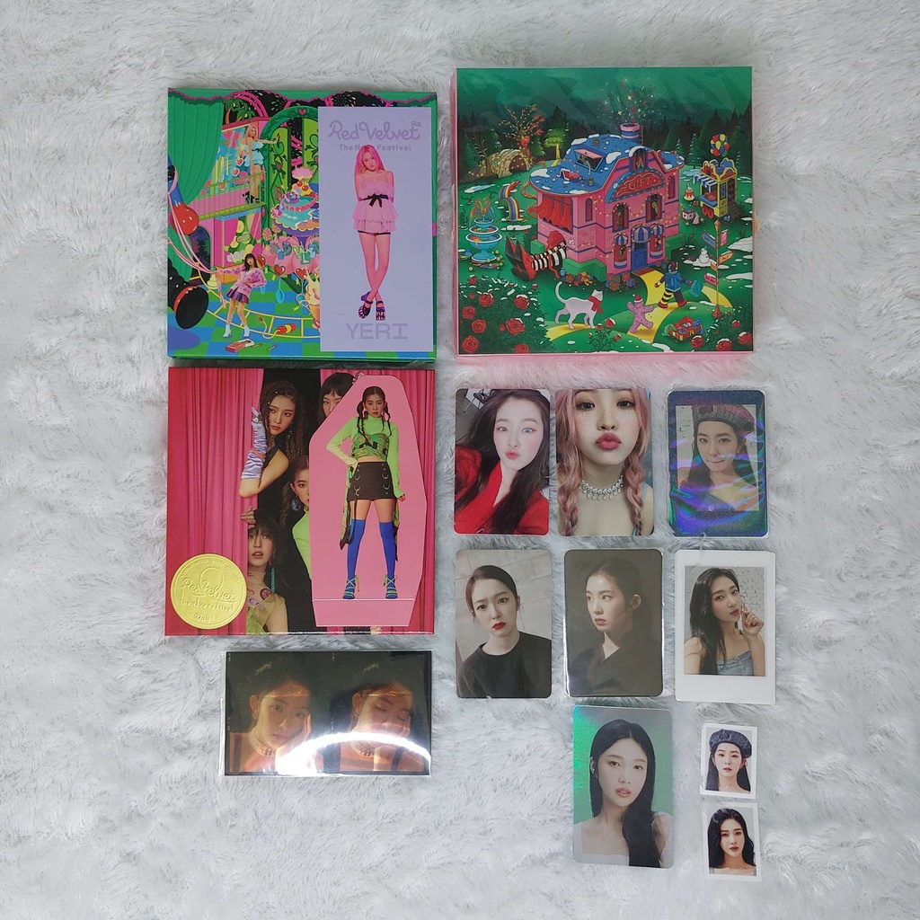 Red Velvet Scrapbook Ver. Album The Reve Festival Finale Psycho Day 3 & 1 PC Irene Joy Yeri Photocar