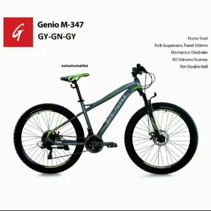 Sepeda Gunung MTB 27.5 inch Genio M347 by United M-347 M 347