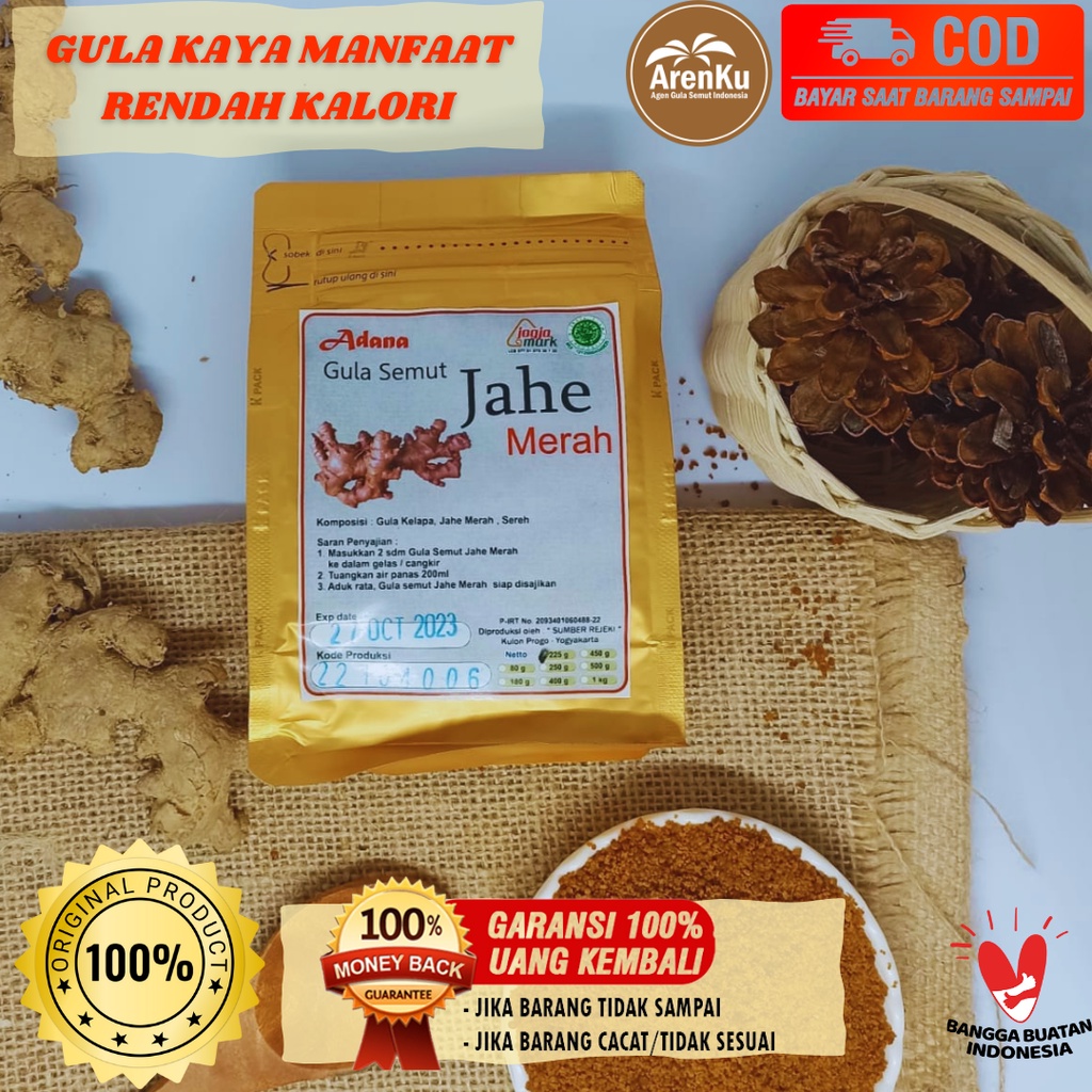

Gula Semut Varian Jahe Emprit Merah Premium 100% Asli Mengurangi Resiko Berbarbagai Penyakit