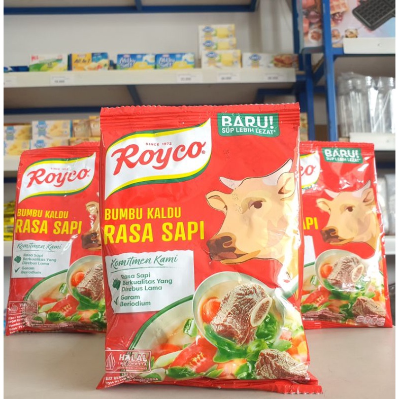 

Royco Kaldu Sapi 220Gr / Royco Sapi 220Gr / Penyedap Rasa Sapi Royco