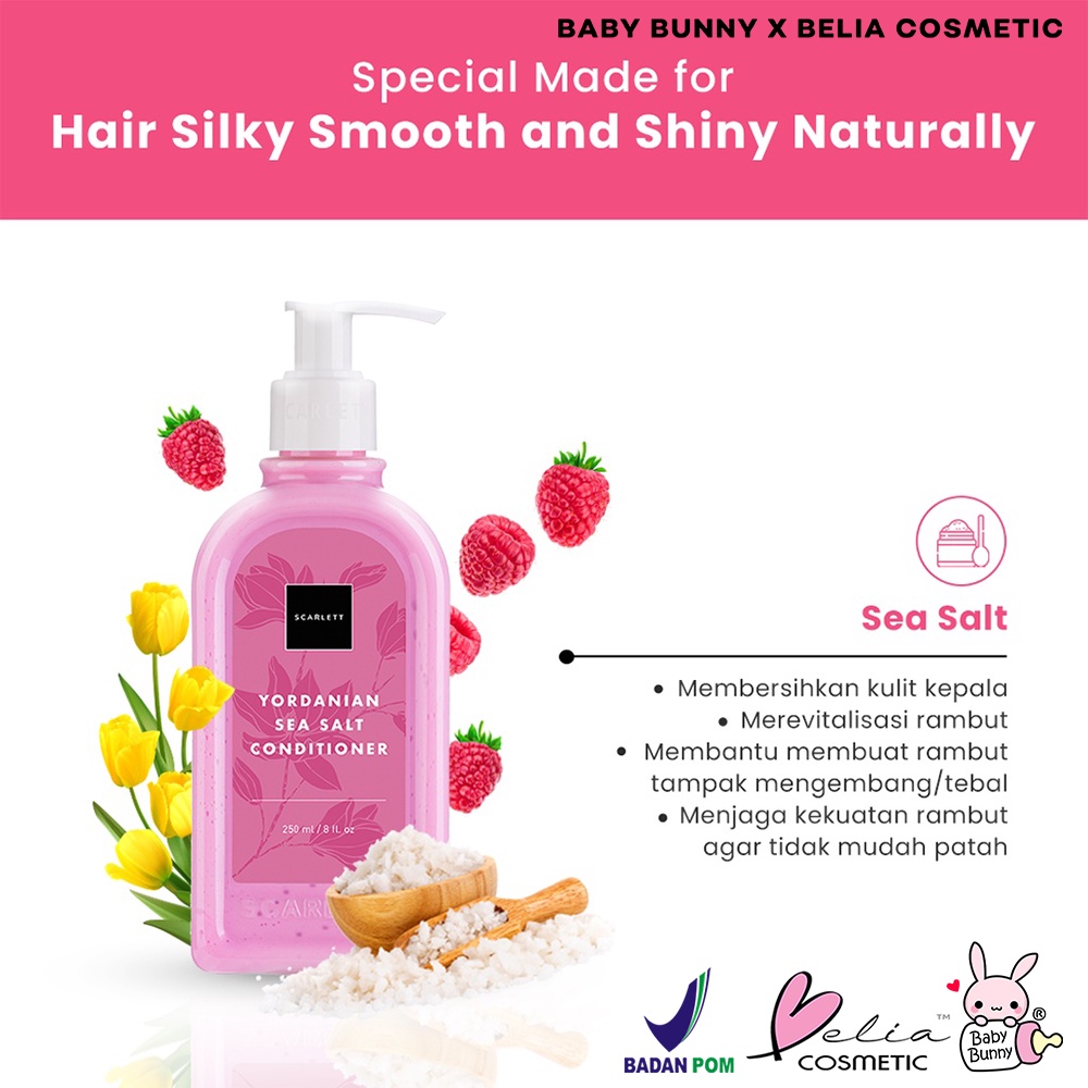 ❤ BELIA ❤ SCARLETT Whitening Shampoo dan Conditioner 250ml | Perawatan Rambut | BPOM